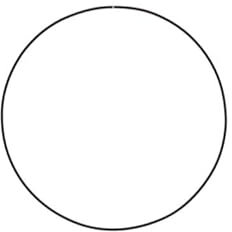 Werner Voß GmbH Deko-Ring - schwarz - Metall - Durchmesser 20 cm