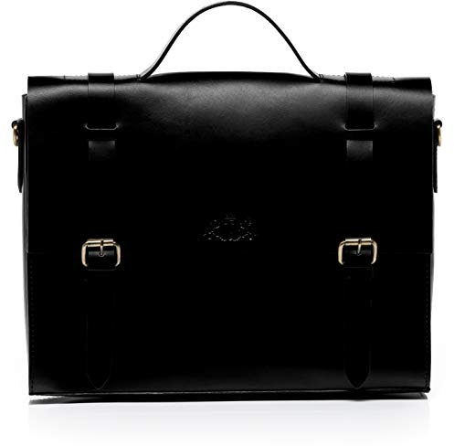 SID & VAIN große Aktentasche Fahrradtasche Kombi 2in1 echt Leder - 15.4 Zoll Laptop Umhängetasche Gepäckträger KlickFix Adapter Boston XL - Gepäckträgertasche Schultergurt Herren Damen braun