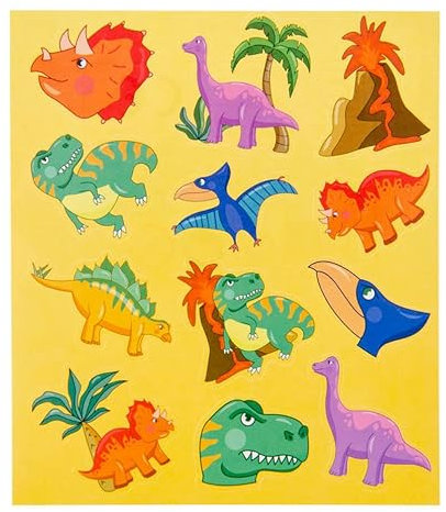 Stickervel Dinosaurus