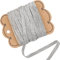 GORGECRAFT 20 Yards 1/4 Zoll Flach Geflochtenes Elastisches Band 6 mm Breit Silberne Elastische Kordeln Dünnes Streifenband Zum Nähen Basteln Rock Bund Kleiderherstellung Kleidung Kurzwaren Zubehör