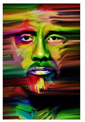 The Rock Dwayne Johnson Pop-Art-Drucke, Poster, ästhetische 4 Leinwand, Poster, Schlafzimmer, Dekoration, Sport, Landschaft, Büro, Raumdekoration, Geschenk, Rahmen-Stil, 30 x 45 cm