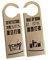 STOBOK 2Pcs Door Knob Signs clothes shelf Plastic Door Knob Hanger hotel warning tag hotel door sign dress rack the sign Door Hanger Sign Do Not racks plastic hangers makeup mini