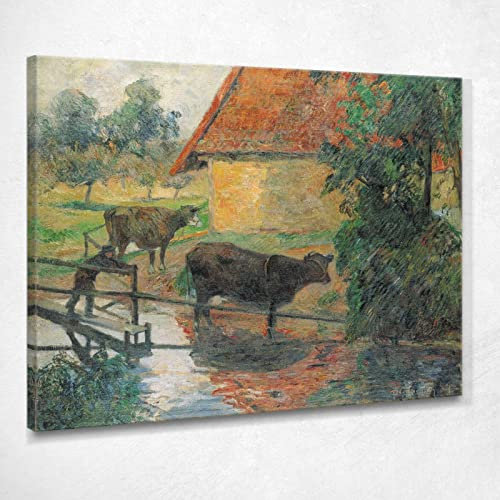 Pozzetto Gauguin Paul Bild gedruckt auf Leinwand Pgg25, 150 x 120 cm