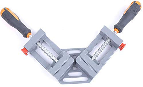 Right Angle Corner Clamp,Double Handles 90 Degree Adjustable Corner Vise Quick Release Corner Clamp for Welding, Wood-Working, Photo Framing - Best Unique Tool Gift for Men