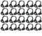 Lot de 20 colliers de serrage en nylon à cliquet en plastique pour tuyau d'arrosage (φ20 mm)