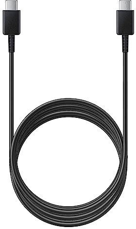 Câble 1,80m pour Samsung Galaxy A15, A55, A25, A35, A05s / S24 Ultra, S... USB-C vers USB-C 3A, Synchro et Charge Ultra Rapide 45W Noir