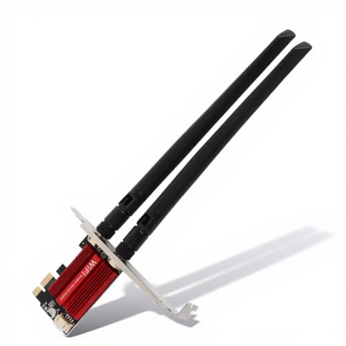 Annadue 7260AC Pro PCIE WLAN Karte für Desktop PC, 1200 Mbit/s Dualband 5G/2,4G Bluetooth 4.0 PCIE WLAN Karte Kabelloser Netzwerkadapter für 7/8/10/11