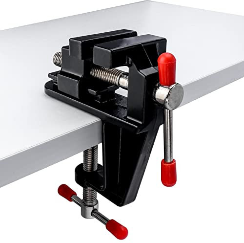 Gasea Universal Mini Bench Vise Small Table Clamp Hobby Vise Craft Repair Tool for Walnut Jewelry Watch Repairing