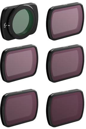 Uvafly Osmo Pocket 3 ND-Filter, magnetischer ND-Filter, CPL-Polarisationsfilter-Set für DJI Pocket 3 Zubehör – 6er-Pack (CPL/ND8/ND16/ND32/ND64/ND128)