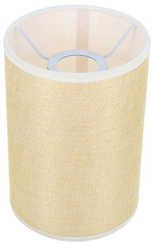 Didiseaon Abat-Jour Lin Beige 7.87X5.51X5.51 Pouces Abat-Jour De Remplacement Léger Pour Lampe De Bureau Moderne Facile À Installer