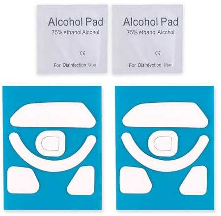 White Rounded Curved Edges Mouse Feet Pads Skates Compatible for Razer Basilisk V3 Pro Wireless Gaming Mouse (2 Sets)…