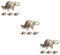 VILLCASE Autodekoration 12 Stk Messing Wildschwein anhänger Wildschwein Charme Büro-Schreibtisch-Dekor Schlüsselanhänger Schlüsselbund Ornament Desktop-Handwerk Zauber für DIY Miniatur