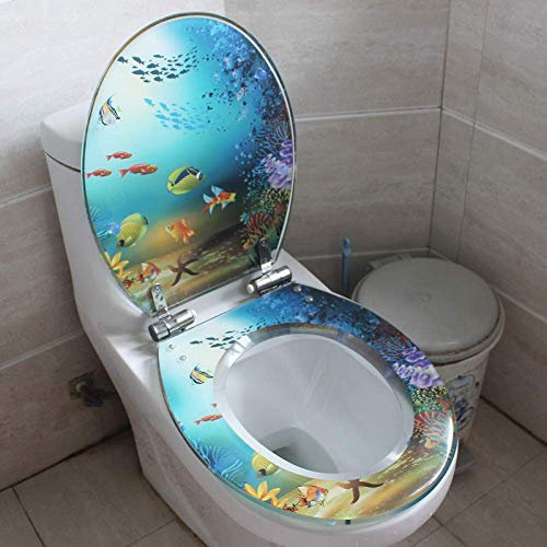 Antibakterieller Toilettensitz Große Auswahl an schönen Wc-Toilettensitzen Langsamer Soft-Close-Top-Mount V/O/U-Form (Urea-Formaldehyd),D