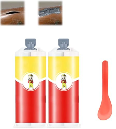 All-Purpose Repair Glue,AB Glue Waterproof Sealant,Casting Repair Glue,Strong Casting Glue,Metal Repair Paste Magic Welding Glue for Repairing All Surfaces (2 Pcs)