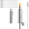 XMTECH 6er Set Gartenfackeln für Draußen aus Edelstahl 115 cm Öl 330 ml Ölfackeln Fackeln Öllampe,Outdoor Fackeln, Rostfrei für Balkon & Terrasse