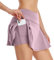 VUTRU Gonne da tennis da donna, a vita alta, da tennis, con tasche, per sport, da golf, con pantaloni interni, viola., S