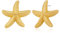 Seestern Ohrringe für Damen - Goldene Vintage Strand Ohrstecker, Schmuck für Mädchen (A)
