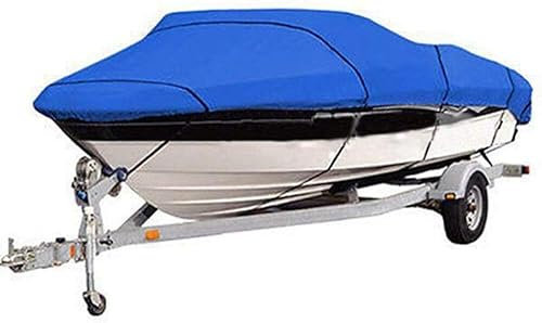 Kanduo Bootsplane 210D Wasserdicht, Sonnenfest Und UV-beständig, Geeignet for Professionelle Bassboote Und Runabouts. V-förmige wasserdichte Bootsdecke(11-13FT)