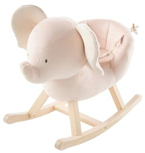 NOUKIE'S - Bascule Dinosaure Ops - À partir de 10 Mois - avec Ceinture de sécurité, Bleu