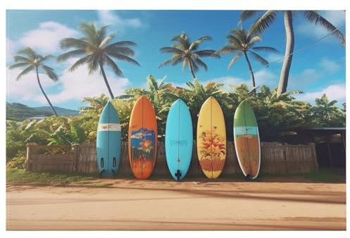 Wohnzimmerteppich, Teppiche für Wohnzimmer, Schlafzimmer, Terrasse, Surfbrett-Druck, Kristallsamt-Bodenunterlage