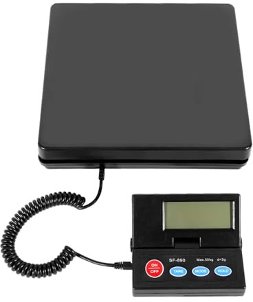 vinnyooc Digital Paketwaage, 2g-50kg / 110lbs Zisionswaage, Elektronische Plattformwaage, Industriewaage Briefwaage für Fabrik Werkstatt Wiegen Hardware-Shop Wiegen