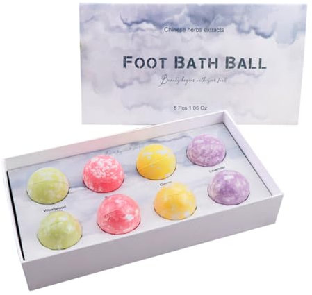 CALLARON 1 Schachtel Fußbad mit ätherischen Ölen fuß badeball Fußwaschball Badekugel für die Füße Fuß tränken Ball praktischer Fußbadeball Fußbad Ball Hilfsbadesalz Zufällige Farbe