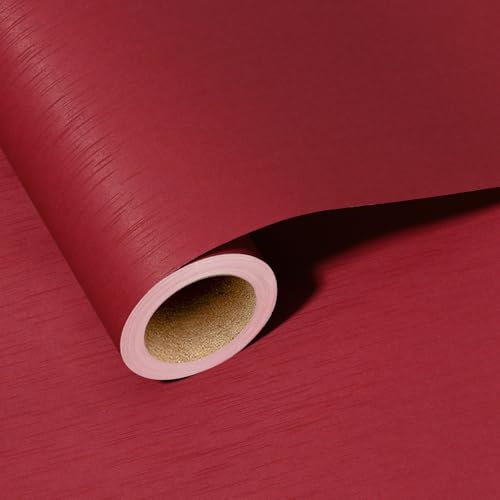 BIOBROWN Geschenkpapier Rot, mattes Kraftpapier, 43 cm x 10 m | Einfarbiges Papier mit matter Struktur; für Geburtstag, Hochzeit, Weihnachten, Jubiläum und Partys