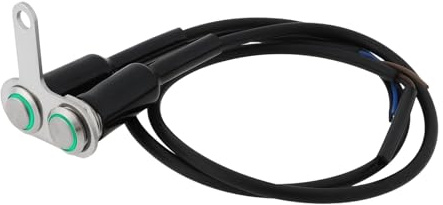 OTOTEC Interruttore A Pulsante Momentaneo ON/OFF In Acciaio Inossidabile Con Montaggio Regolabile 12V A LED Per Manubrio Di Moto Verde
