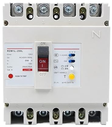 Interruttore differenziale RDM1L 630A Interruttore differenziale trifase 250A a quattro linee(80)