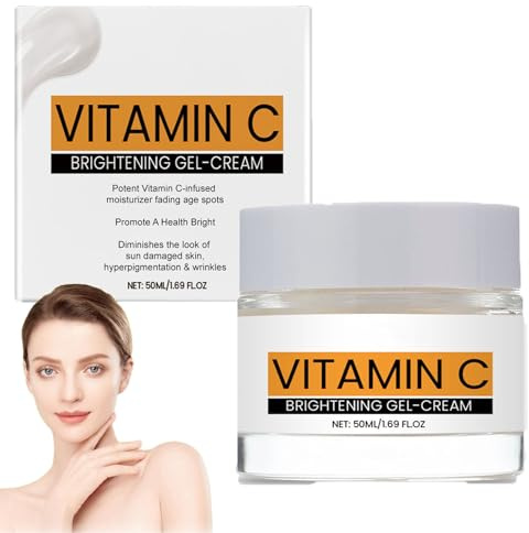 Vitamin C Facial Cream, Gentle Nourishing, Brightening and Moisturizing, Smooth Fine Lines and Wrinkle, Improve Dry Skin, Strengthen the Barrier, Double Soothing, For All Skin Types (1pcs)