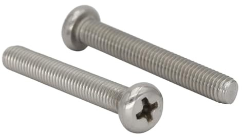 4 8 M4 M6 OD Lunghezza 65-100mm 304 316 Bullone in acciaio inossidabile Vite a testa tonda con intaglio a croce(4Pcs 304ss M6x90)