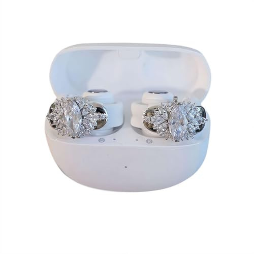 Butterfly Rhinestone for Clip on Earbuds Open Ear Accessories, 1 Pair Rhinestone for Clip on Earbuds Open Ear, Removable Zirconia Ears Jewelry for OpenEar Headphones