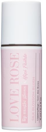 Hipi Faible SILK BLOSSOM BLUSH x Love Rose Intensiv Lippenpflege für trockene Lippen – Premium Naturkosmetik Lip Balm mit Bio Wollwachs, Hygienischer 6 ml Pumpspender, mit Duft und einem Hauch Farbe