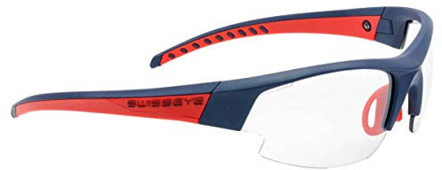 SWISSEYE Gardosa Re+ Sportbrille, Dark Blue matt/Warm red, M
