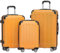 BEIBYE 2045 Zwillingsrollen 3tlg. Reisekoffer Koffer Kofferset Trolleys Hartschale in 14 Farben (Orangen)