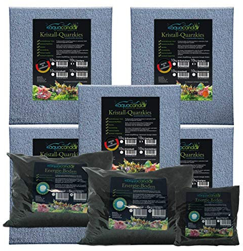 aquacando Aquarium-Bodengrund Set | kompatibel zu Juwel Vision 450 Farbe Granitgrau
