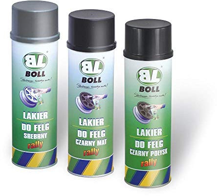 Boll 500 ml Schwarz-Glanz Spraydose Lackspray Sprühdose Stahlfelgen Alufelgen 0010134