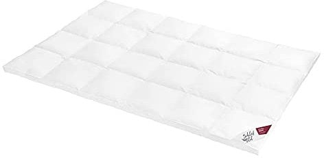 SCHLAFSTIL Daunenbettdecke D400, Extrawarm, 90% Daunen / 10% Federn Größe 155x220