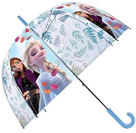 Kids Licensing Glocken-Regenschirm transparent 48cm, Die Eiskönigin 2