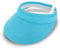 fiebig Visor | Schattenspender für das Gesicht | Clipvisor in One Size | In vielen Farben aus 100% Baumwolle | Sommerkappe mit Frotteeband Innenfutter | Sonnenschutz Schirmcap (türkis)