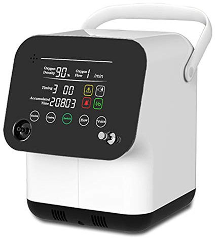 ZXLIFE@@ Concentrador De Oxígeno Portátil, 1-6l / Min Ajustable, Fácil De Transportar Y Operar, Control con Un Botón, Función De Atomización