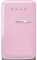 Smeg Left Hand Hinge Mini Bar FAB5LPK5 Fridge - Pink - D Rated