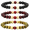Eigso 3 Pcs Holz Mala Perlen Armbänder für Frauen Männer Mode buddhistischen Gebet Armbänder für Frau Mann