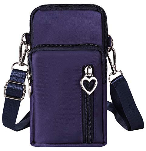 Travel Moblie Phone Shoulder Pouch Crossbody Bag for Samsung Galaxy S24 S23 Ultra A17 A06 A05 A16 A14 A04 A04s A56 iPhone Air, 16 Plus OnePlus 13 12 11 10 Pro (Blue)