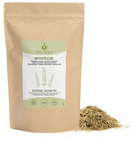 Herbes de Bourse à Pasteur (250g), Thé en Vrac, Bourse à Pasteur Coupée et Délicatement Séchée, 100% Naturelle et Pure pour la Préparation de Tisane, Thé à Bourse à Pasteur, Infusion