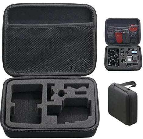Pikioraz Kamera Zubehör Tasche für Action Kamera, Tragetasche Kompatibel mit Gopro, Tragbare Schutztasche Koffer für Gopro Hero13 12 11 10 9 8 7 6 5 4 3 2(Mittel)