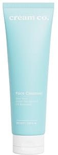 cream co. Aloe Vera Gesichtsreinigung 150ml, Porenreiniger, Make Up Entferner, Erfrischendes Waschcreme gegen Unreinheiten, Reinigt Mild ohne Auszutrocknen, Gesichtspflege, Face Cleanser, pH Neutral