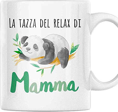 Vulfire Tazza Regalo Donna Compleanno Idea Originale, Mamma in Relax (Ceramica)