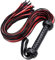 Cravache d'équitation en cuir rouge 76,2 cm