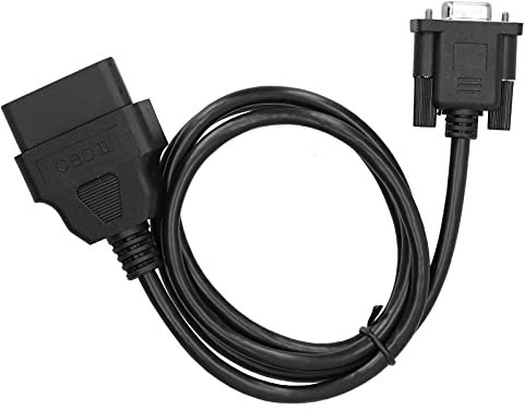 Kabel OBD2, 16-poliger OBD2 auf RS232 DB9 Auto-Diagnose-Schnittstellenadapter Verlängerungskabel Anschlusskabel Ersatz für Auto-Tool